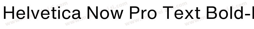 Helvetica Now Pro Text Bold字体转换